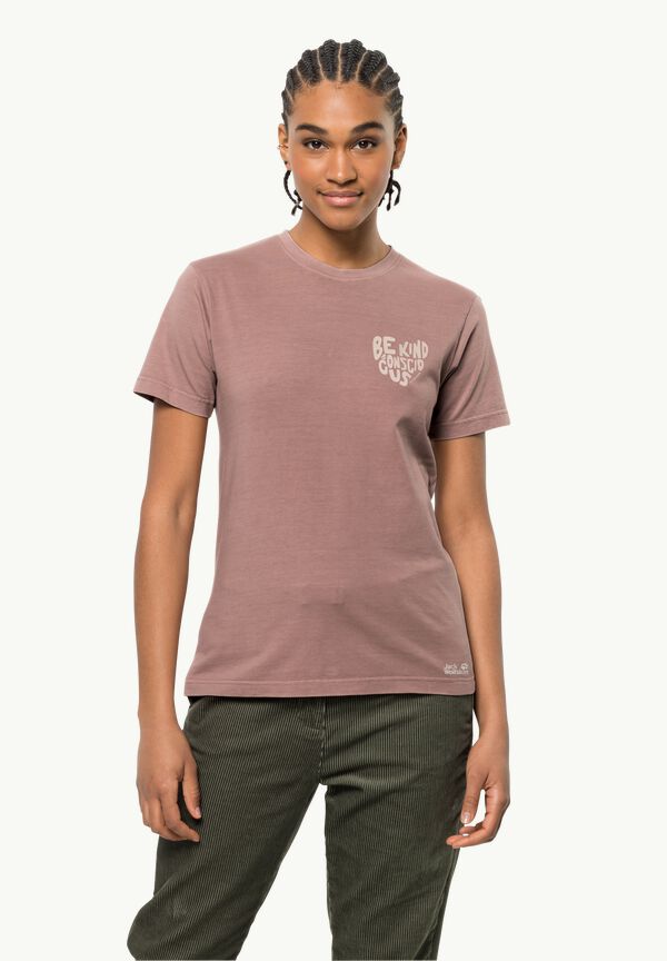 NATURE T W - S mujeres WOLFSKIN camiseta – - algodón afterglow JACK para de ecológico