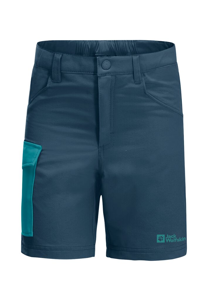 ACTIVE SHORTS K - dark – sea para - pantalones JACK de cortos niños WOLFSKIN softshell tejido 176