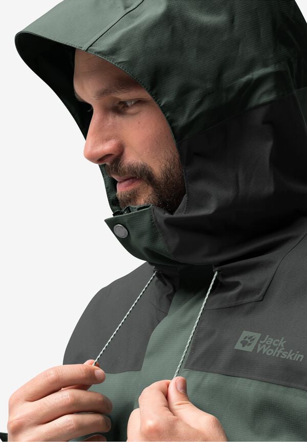 KAMMWEG 2L JKT M Hedge Green M Chubasquero para hombres