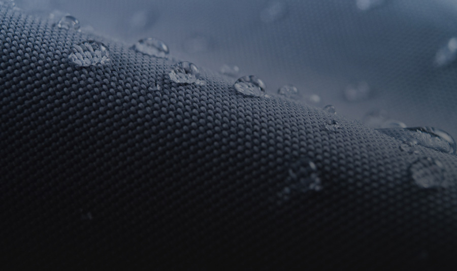 Gotas sobre material